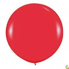 Латексна олімпійська куля 45" (115см) / Пастель червоний 2086365755 фото