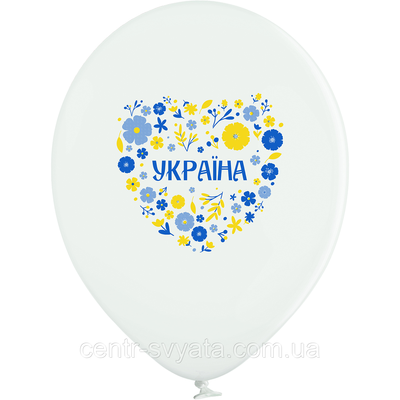 Латексна кулька BELBAL 12"(30 см) Україна (орнамент) 26 фото