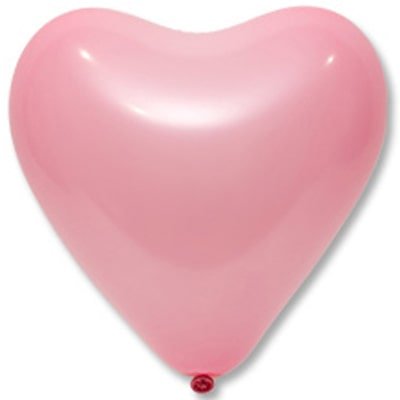 Латексна кулька Сердце Everts 12" (30 см) Пастель рожевий 1404456702 фото