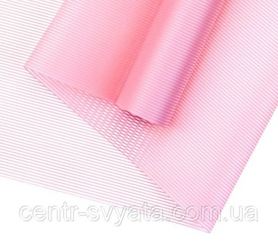 Плівка (калька) матова в рулоні "Полоска персиково-рожева Tawny", 60 см х 8 м 2000066944933 фото