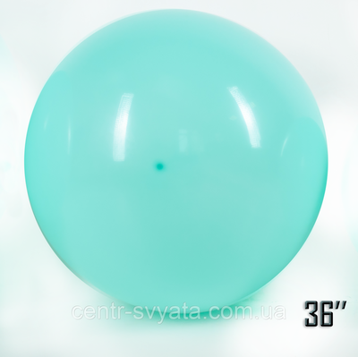 Латексна кулька Show 36" (90 см) Макарун аквамарин 1453231856 фото
