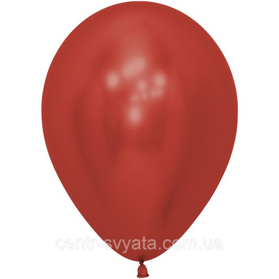 Латексна кулька Sempertex 12" (30 см) Хром червоний 1407059921 фото